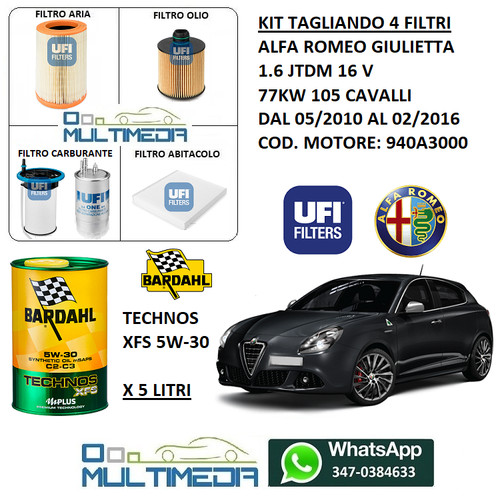 Kit tagliando filtri ufi - 4,