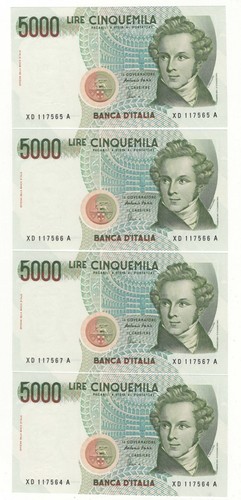 5000 lire bellini serie - 5000,