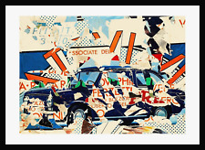 MIMMO ROTELLA -  SERI-DECOLLAGE-  cm. 50 x 70