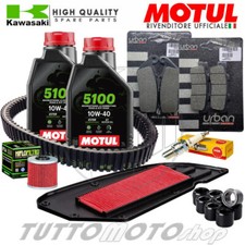TAGLIANDO MOTUL FILTRI RULLI CINGHIA PASTIGLIE KAWASAKI J300 J 300 2014-2019
