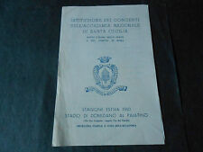 1960 ROMA ACCADEMIA DI SANTA CECILIA PROGRAMMA STAGIONE ESTIVA STADIO DOMIZIANO