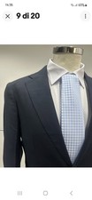 ABITO UOMO MADE IN ITALY LANA 120S  BLU SCURO CERIMONIA 46 48 50 52 54 56 58 60