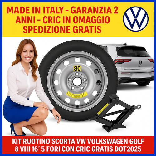 Kit ruotino scorta vw - ruotino,