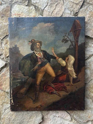 Quadro antico brigante - quadro, -brigante-