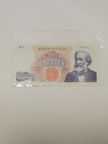 Banconota lire 1000 - banconota, g.verdi