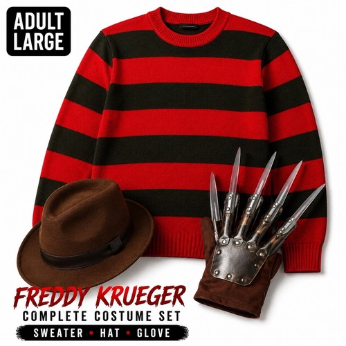 Set costume freddy krueger - set,