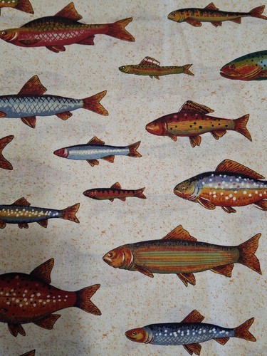 Tessuto concord trota pesce - trota,