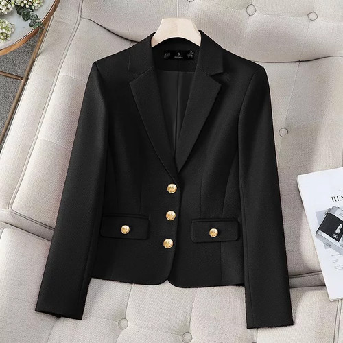 Giacca donna nera doppiopetto - donna,