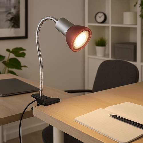 Lampada con morsetto tavolo - morsetto,