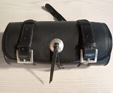 Barilotto porta attrezzi in pelle per Harley e moto Custom