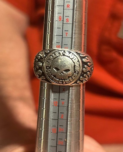 Anello biker teschio harley - anello,