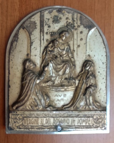 Antica placca religiosa - ,