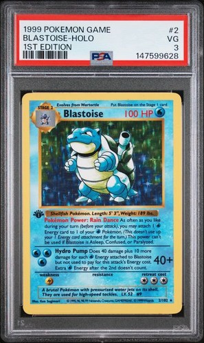 Pokemon blastoise set base 1ª - blastoise,