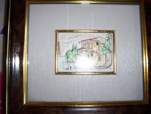 Quadretti foglia argento - su,