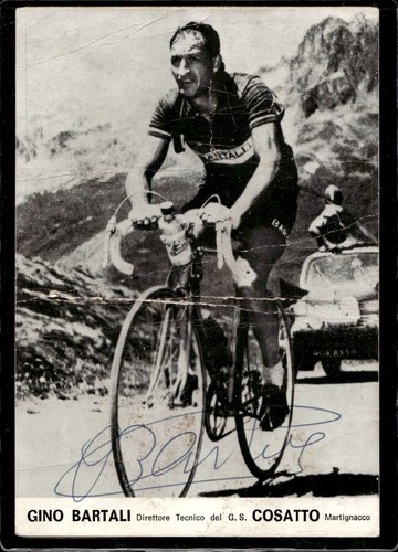 Cartolina ciclismo bartali - ciclismo,