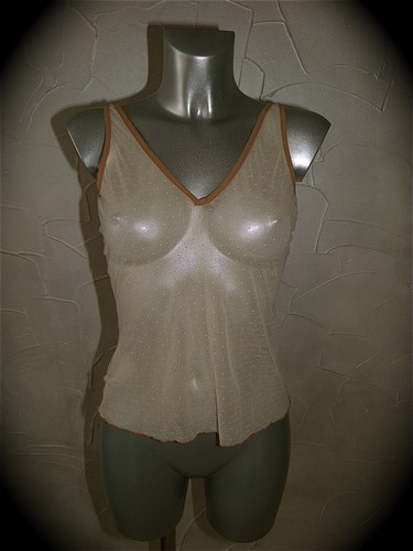 Top canotta beige vannina - top,