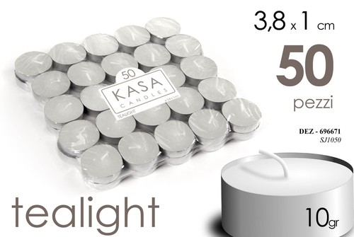 Candele tealight bianche 5 - candele,