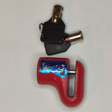 Lucchetto antifurto blocca disco freno - universale moto scooter con custodia