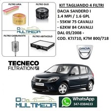 TAGLIANDO 4 FILTRI TECNECO