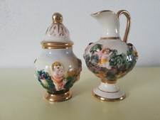 CAPODIMONTE NAPOLI 2 pezzi 619 577 ITALY gold hand made 3D 