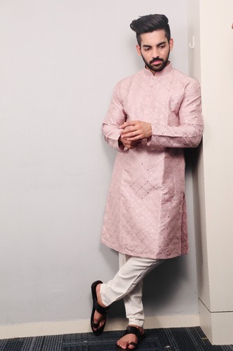 Uomo kurta cotone - cotone, tessuto