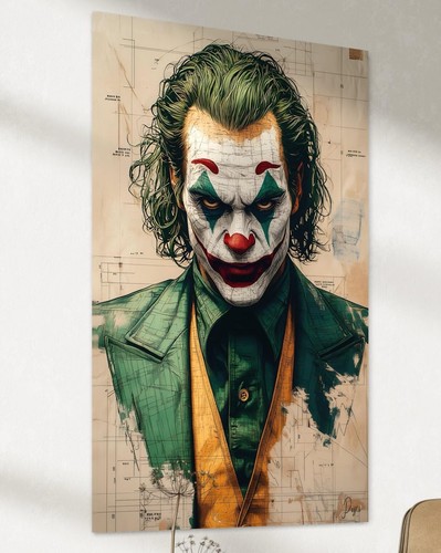 Quadro tela joker colorato - quadro,
