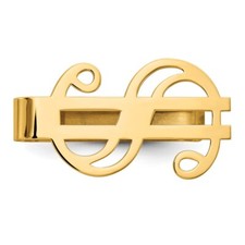 Fermasoldi in vero oro giallo