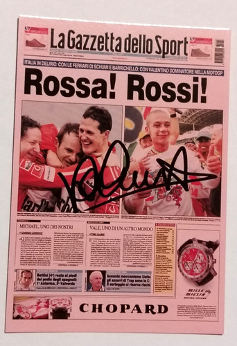 Foto autografata valentino - foto,