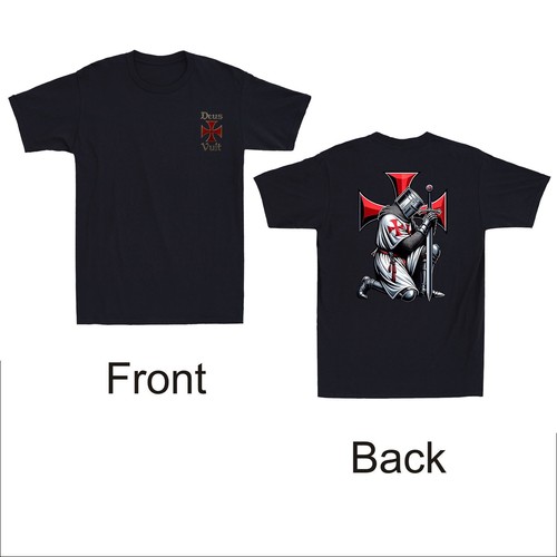 Maglietta deus vult cavaliere - vult,