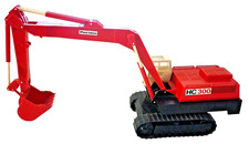 Escavatore cingolato modello in plastica Bourbon 300 Poclain HC 300 1:43 escavatore