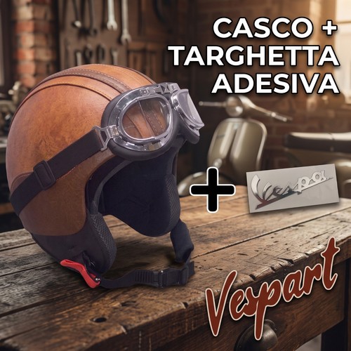 Casco pelle marrone - pelle,