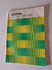 MACCHINA  PER MAGLIERIA BROTHER MOD.  KR 830 MANUALE   ORIGINALE