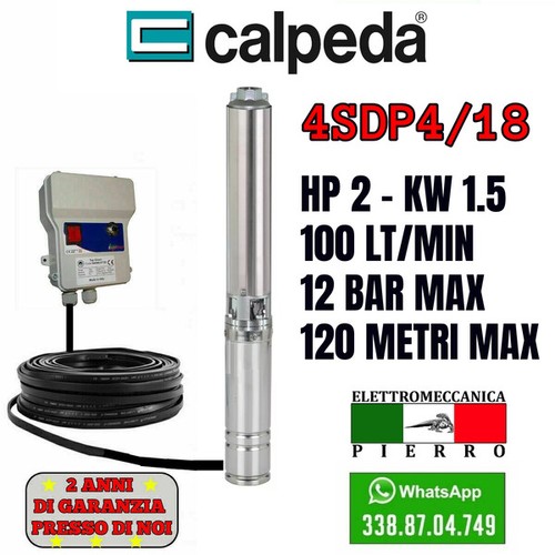 Pompa sommersa pozzi calpeda - sommersa,