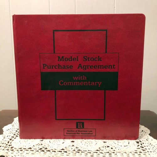 Model stock purchase agreement - stock,