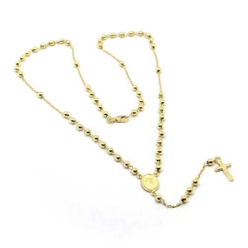 Collana rosario oro - rosario, giallo