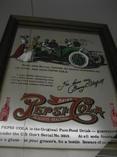 SPECCHIO PUBBLICITARIO ANNI '80 PEPSI COLA  VINTAGE