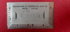 MISURATORE DI COORDINATE MOD. 50 METRI 1:25000 TOPOGRAFIA IGMI  