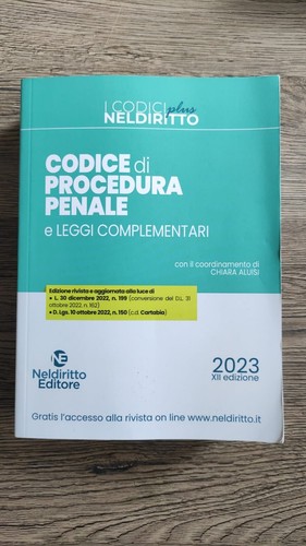 Codice procedura penale - codice, di