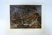 VESUVIO Incisione a Colori