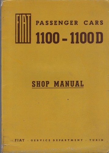 Manuale officina fiat 1100 - officina,