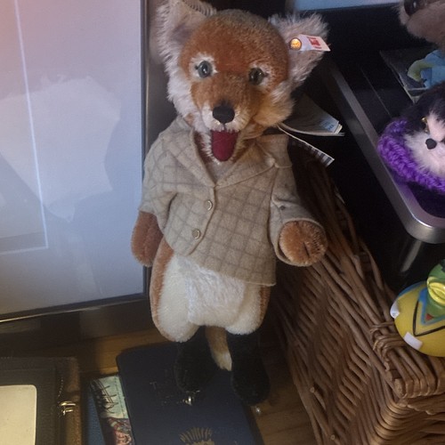 Steiff fox con etichetta - con,