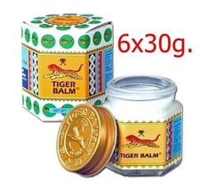 Balsamo di tigre bianco 6 x 30 g HR unguento tailandese sollievo dal dolore...