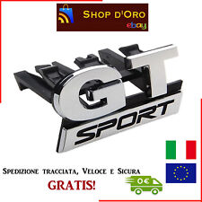 Emblema placchetta GT SPORT griglia frontale PER Volkswagen Polo Golf Passat B5 