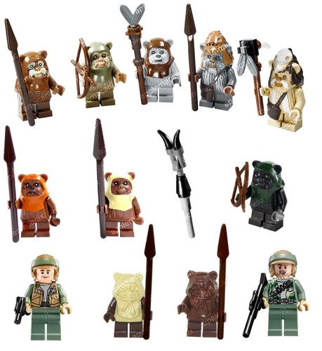 Lego ewok minifigures star - ewok, 12