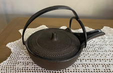 Iwachu Nambu Ferro da Stiro Piatto Bottiglia Calda Smaltata Interno Marrone Scuro