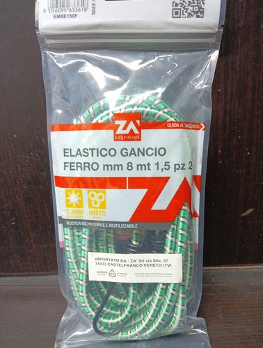 Corda elastica con - con, in