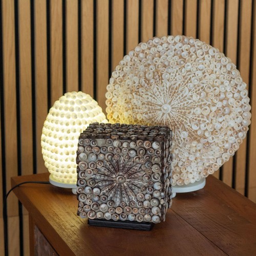 Lampada boho sea shell - boho,