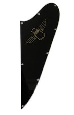 Logo battipenna chitarra 3 strati nero per Gibson Firebird Thunderbird stile basso