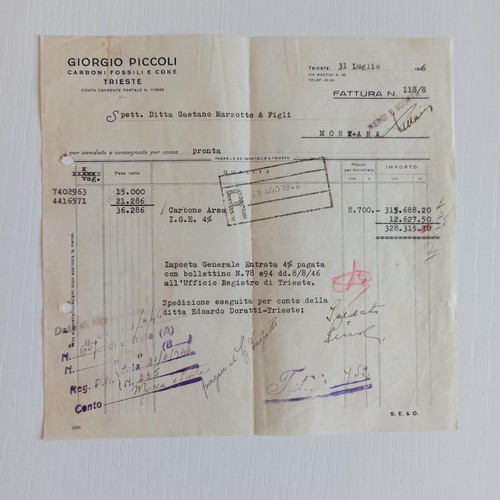 1946 giorgio piccoli carboni - 1946,