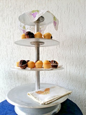 ALZATA PER TORTA 4 PIANI - TORTE NUZIALI- PASTICCERIA DOLCE E SALATA - ALLUMINIO